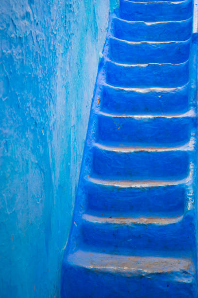 istock Chefchaouen's fantastic blue wall 895103500
