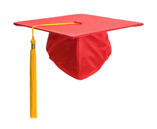 Photo of Red Grad Hat Front
