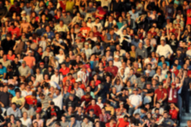 floue foule de spectateurs dans le stade - 11907 photos et images de collection