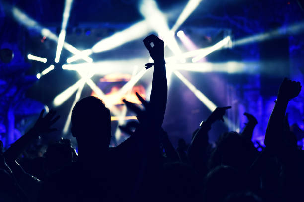 istock Crowd rocking during a concert with raised arms. 895119802