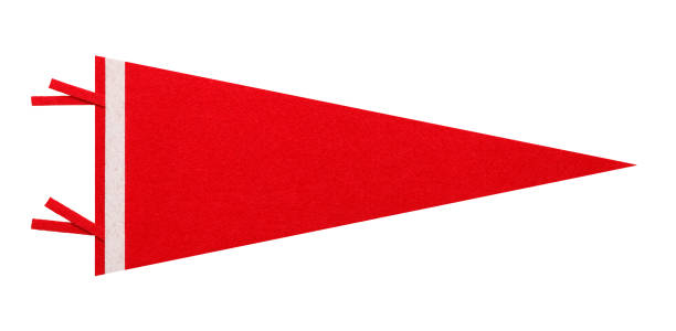 fanion rouge - sports flag photos et images de collection