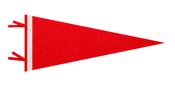 red pennant - pennant imagens e fotografias de stock