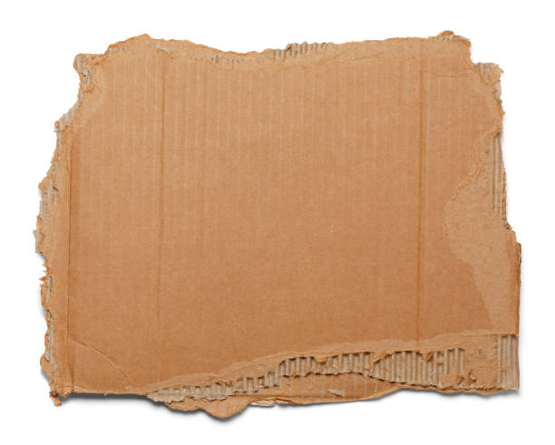 Piece Corrugated Cardboard White Background Cardboard Stock Photo (Edit Now) 574