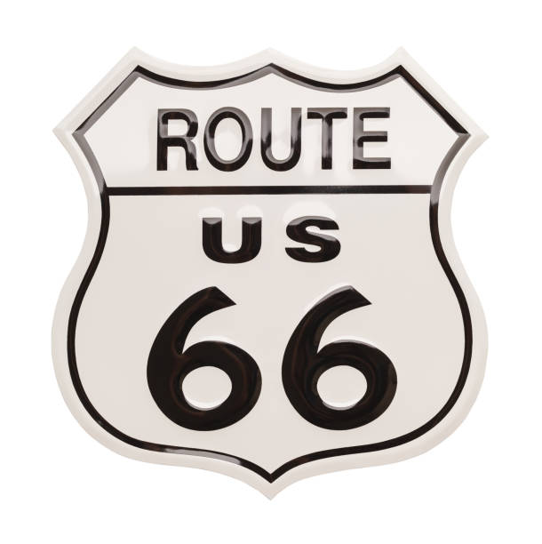 znak trasy 66 - route 66 road sign california zdjęcia i obrazy z banku zdjęć