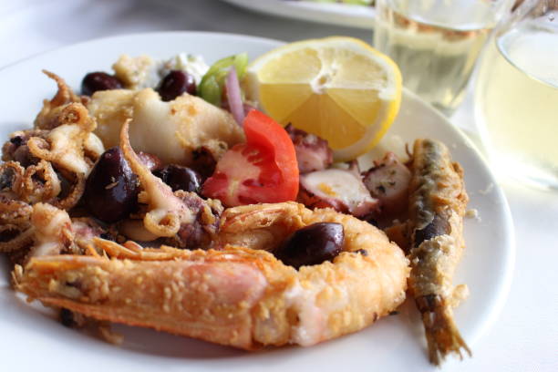 istock Traditional Greek Seafood Platter 895129948