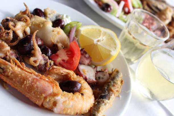 istock Traditional Greek Seafood Platter 895129960