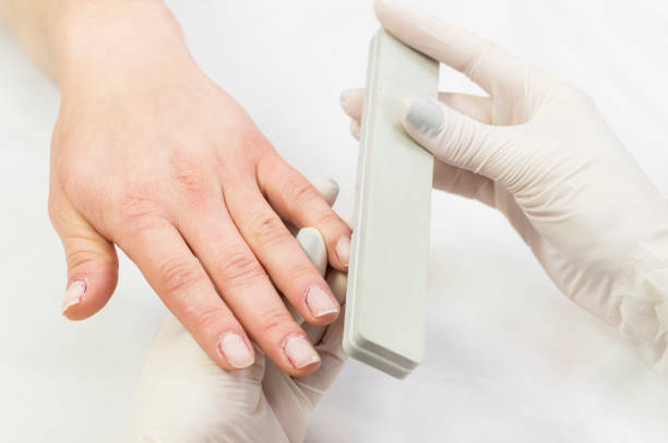 istock The process of the master's work in the manicure salon 895137680