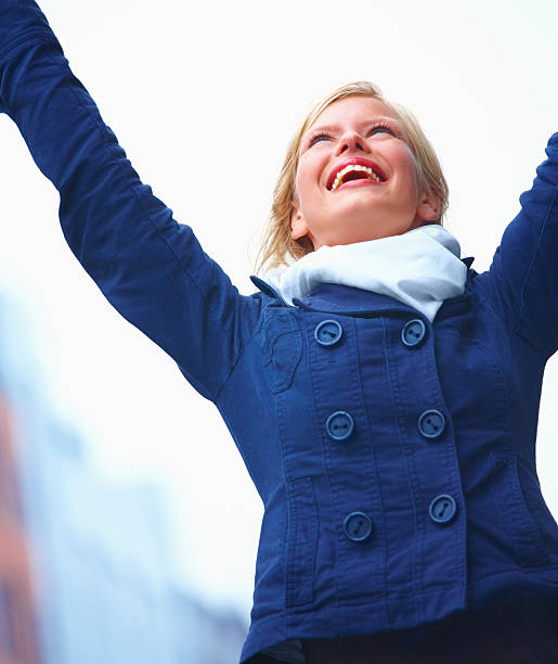 istock  young beautiful girl looking towards sky 89514533