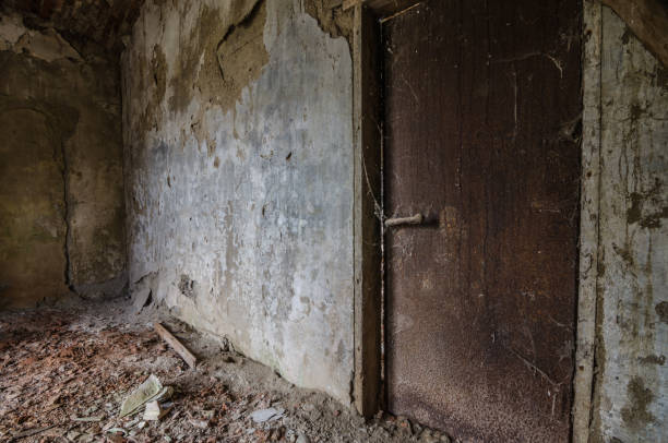 istock iron door in factory 895150402