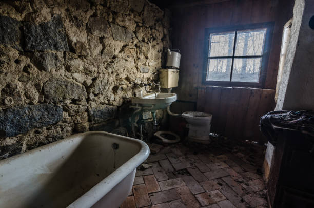istock bathroom of stone 895155822