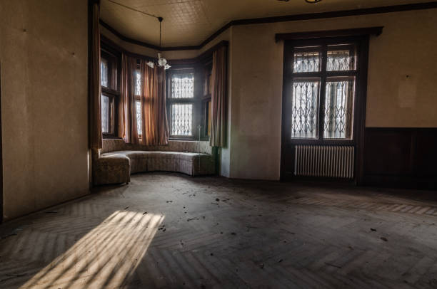 istock sitting area with sun in hunting house 895156340