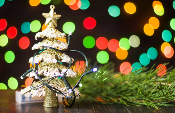 istock Christmas decorations against festive background 895174230