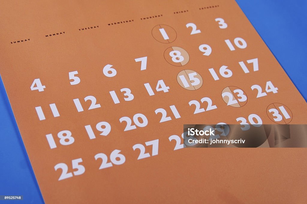 Laranja mês. - Royalty-free Calendário Foto de stock