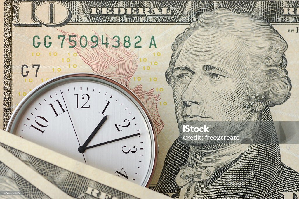 Time and Money  Backgrounds Stock Photo