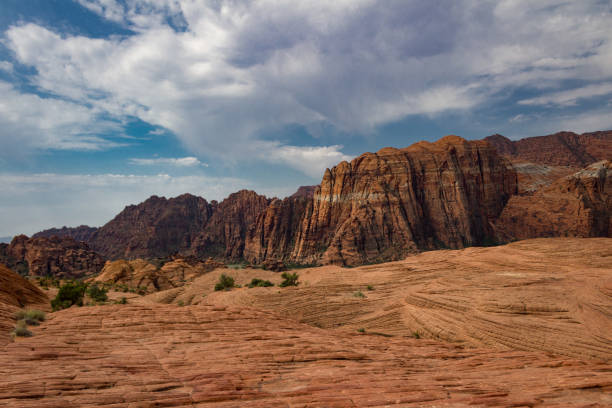 istock Fantastic panoramic view of Snow Canyon State park 895263024