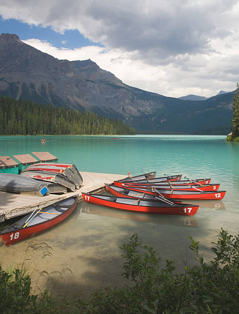 istock Canoes on Emerald Lake 89526769