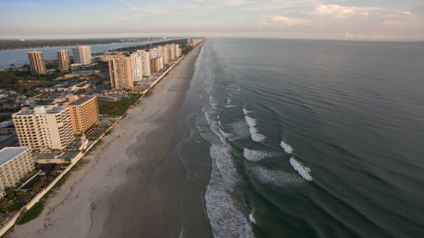 istock Aerial view of Florida beach during sunrise 895268206