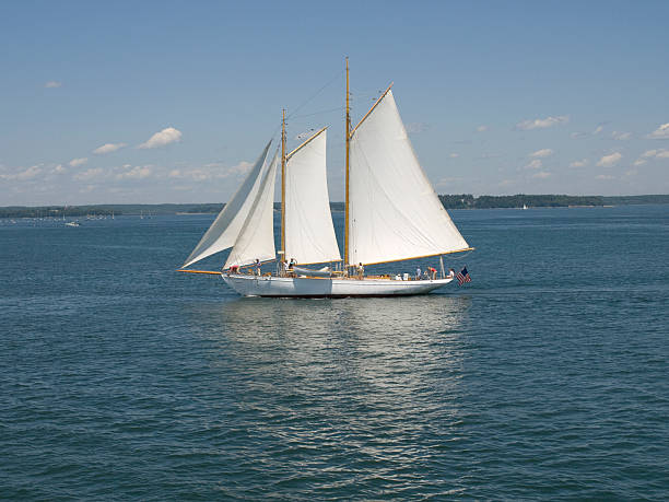 istock Sailing yatcht on Casco Bay in Maine 89527281
