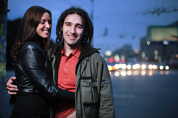 istock Young couple in a city 89527478
