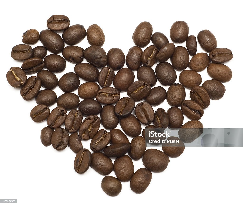 Herz-Kaffee - Lizenzfrei Aromatherapie Stock-Foto