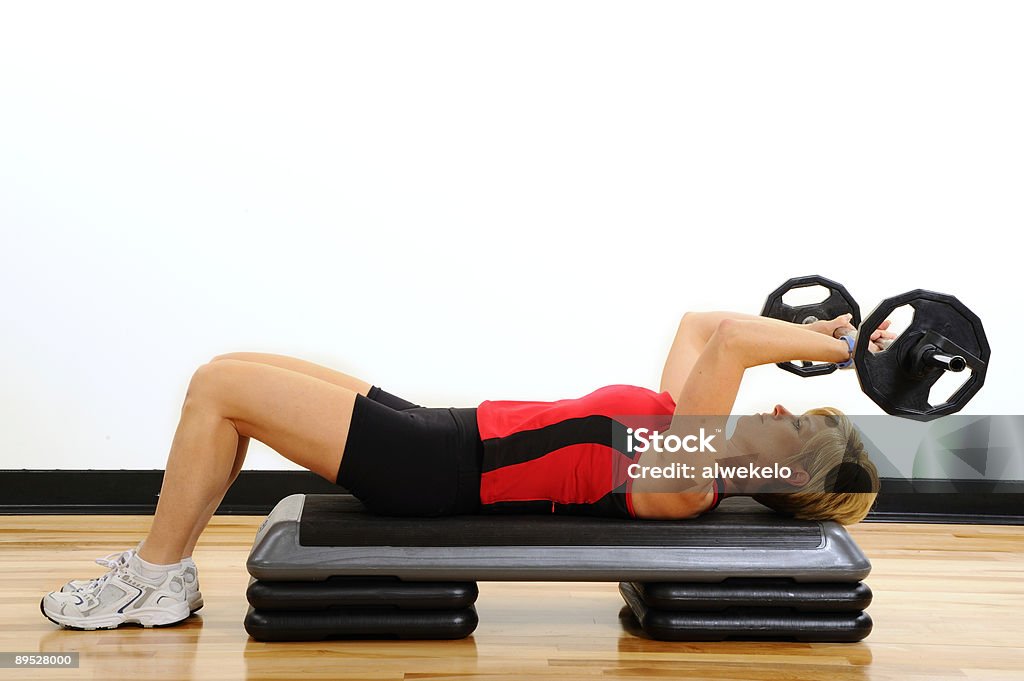 Health and Fitness Woman Lifting Weights  Active Lifestyle Stock Photo