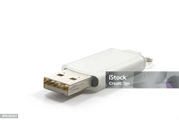 Unidade Flash Usb - Fotografias de stock e mais imagens de Branco - Branco, Byte, Cabo USB