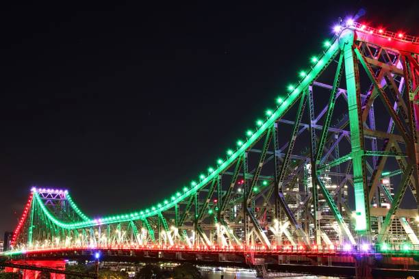 istock Story Bridge in Christmas Colors 895294086