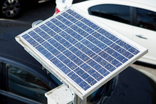 istock dirty dust on solar Photovoltaic Panels 895326974