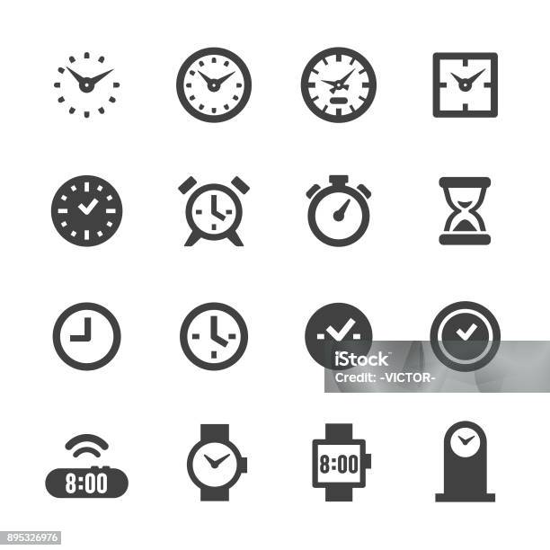 시계 아이콘절정 시리즈 벽 시계에 대한 스톡 벡터 아트 및 기타 이미지 - 벽 시계, 아이콘, 시간