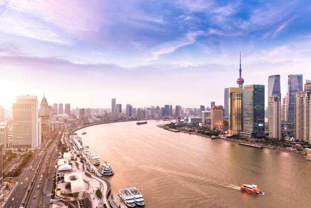 istock Shanghai skyline and cityscape 895336436