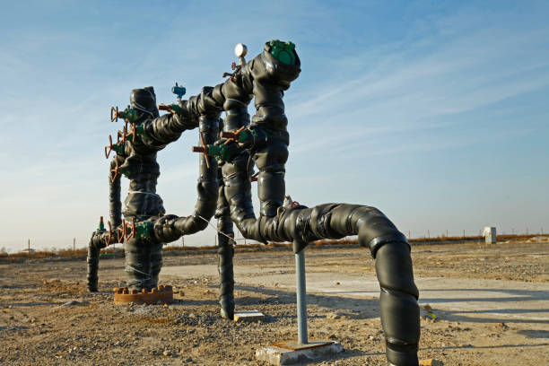 istock Pipes and valves 895354240