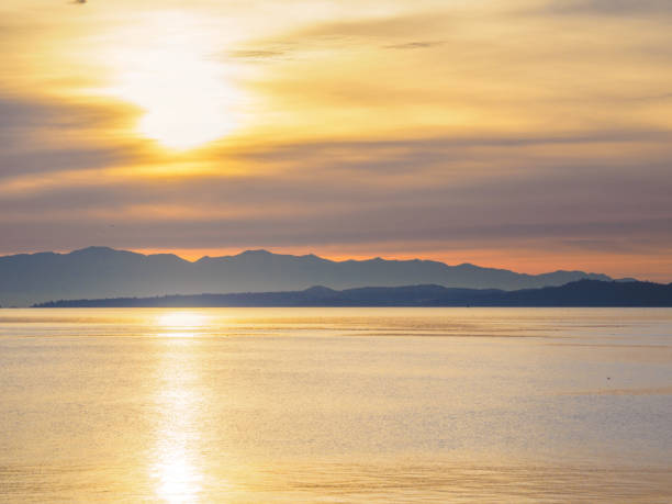 istock Sunset at the Ogden Point breakwater, Victoria BC 895374470