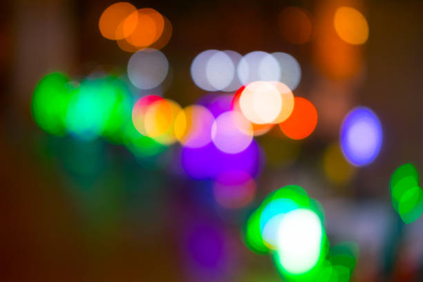 istock Festive lights bokeh background. Bokeh with multi colors 895384918