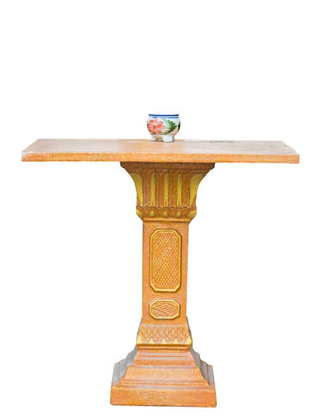istock Shrine spirit house base gold with vase 895392248