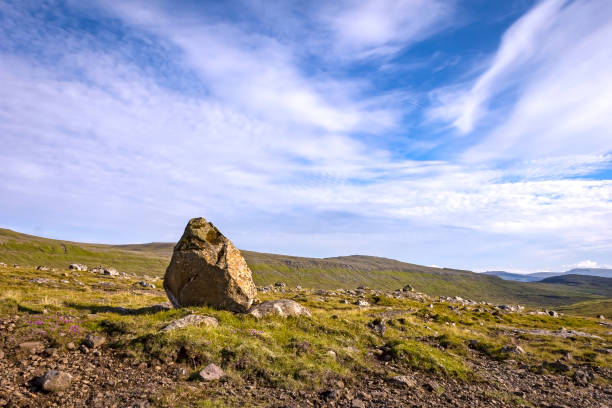 istock Beautiful landscape with a big stone, Faroe Islands 895398920