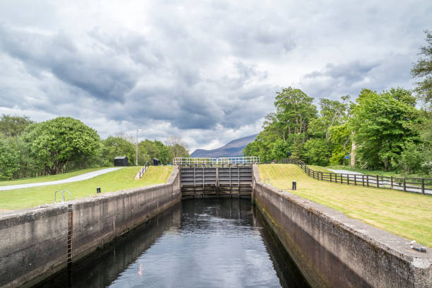 istock Caledonian canal locks at Corpach Fort Filliam Highlands 895427290