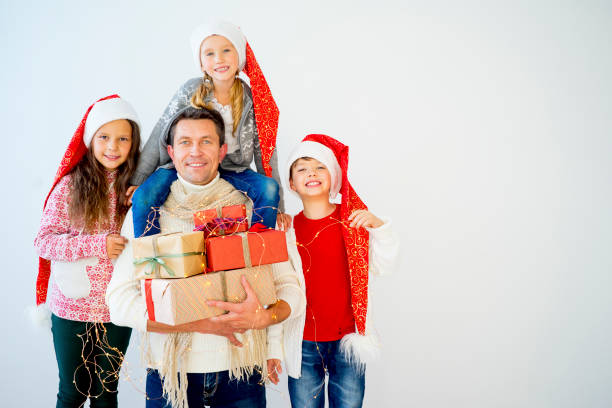 istock Family celebrating christmas 895430282