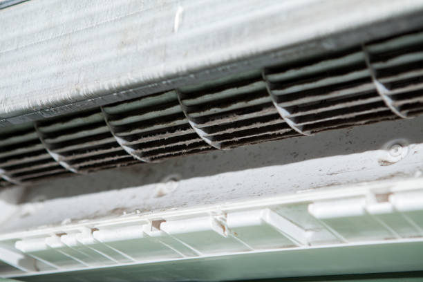istock air conditioner and Dirty squirrel cage fan 895440770