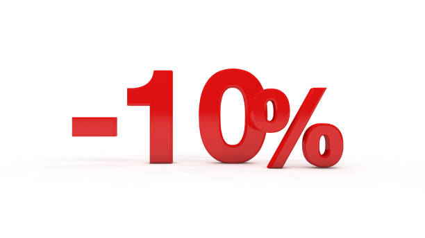 istock Ten percent sign 895448170