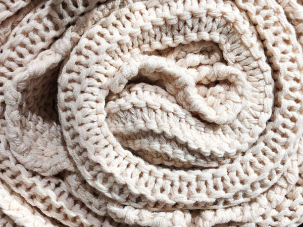 istock Top view of cloth textile surface. Close-up  fabric texture. 895450846