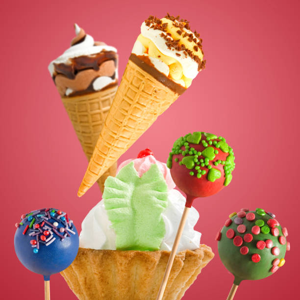 istock Image of tasty candy and ice cream closeup 895450896