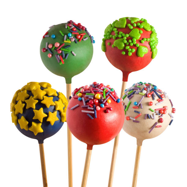 istock Isolated image of delicious candy on a stick close up 895450924