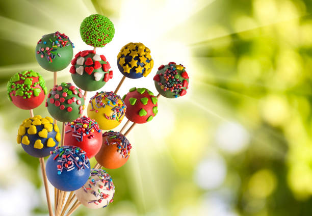 istock Isolated image of delicious candy on a stick close up 895450934