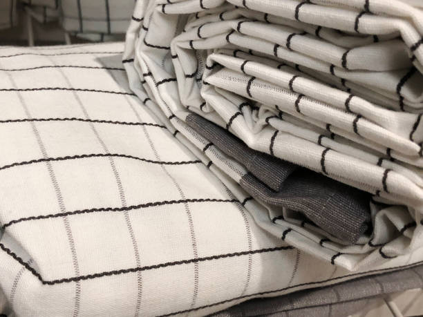 istock Top view of cloth textile surface. Close-up  fabric texture. 895451222