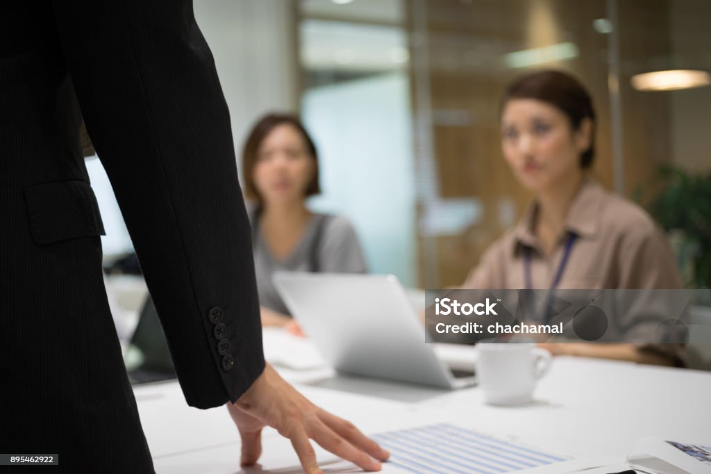 Image of the meeting (office · male · female) Business Meeting Stock Photo