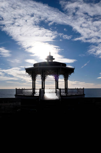 istock Brighton Victorian Bandstand silhoutted by sun 895465630