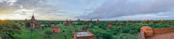 istock Panoramic view of Bagan archeological zone at sunrise, Myanmar 895472332