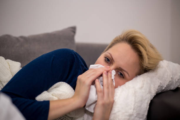 istock Sick Woman.Flu.Woman Caught Cold. 895484024