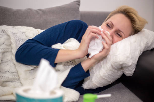 istock Sick Woman.Flu.Woman Caught Cold. 895485032