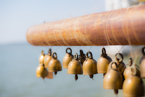 Small bells was hung at temple in Thailand